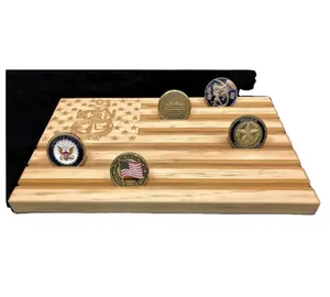 Blonde Chief Petty Officer Challenge Coin Display