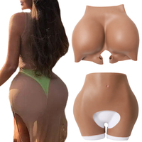 Sous-vêtements africains en silicone 100% pour grosses fesses Culotte rembourrée pour les hanches et l'amélioration de la forme Pantalon en silicone pour les fesses Faux fesses