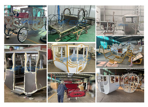 Charrette royale électrique de style européen, chariot de mariage tiré par des chevaux, charrettes et carrosses à chevaux électriques, charrette électrique - Product Image 5