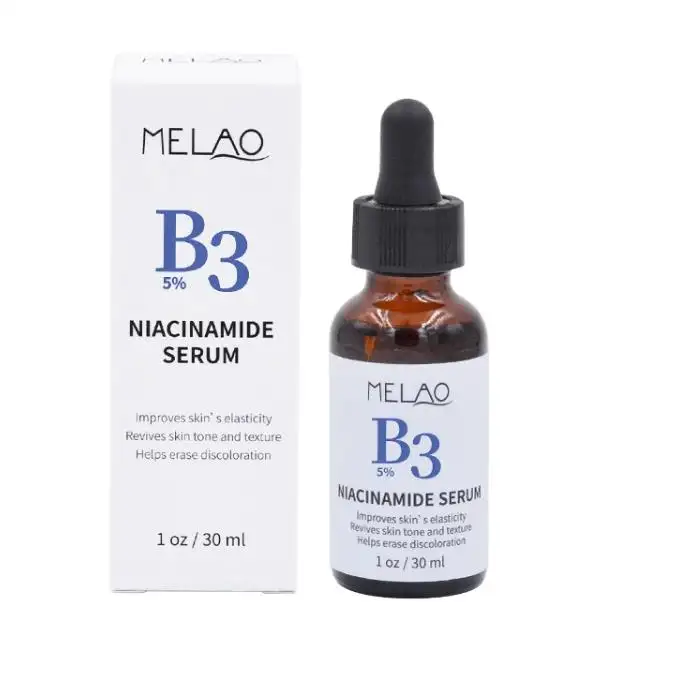 गर्म बिक्री विटामिन बी 3 Niacinamide सीरम Melao निर्माता निजी लेबल त्वचा की देखभाल सीरम
