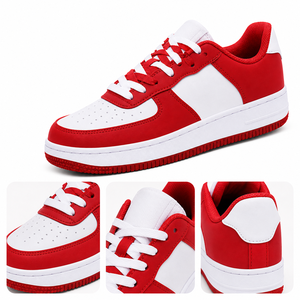 Zapatillas Deportivas Casuales Transpirables de Caña Baja, Unisex, con Parte Superior de Cuero, Suela Plana Antideslizante, para Caminar a Diario - Product Image 6