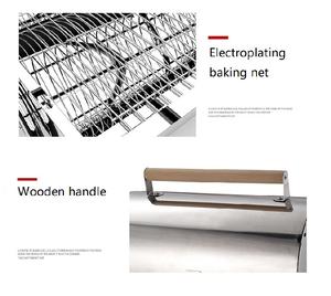 บาร์เรลสแตนเลสในร่มที่มีคุณภาพสูงยิงถ่านย่างบาร์บีคิวสำหรับขาย - Product Image 3