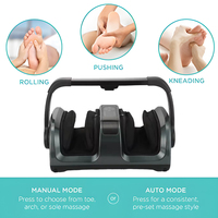 Shiatsu japonais boule roulante fonction thermique appareil portable vibrant masseur de pieds pour l'amélioration de la circulation sanguine