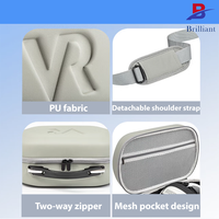 Étui de transport rigide en EVA pour casque VR, antichoc et étanche pour lunettes et accessoires de contrôle VR Meta Quest 3 Pico 4, idéal pour les voyages
