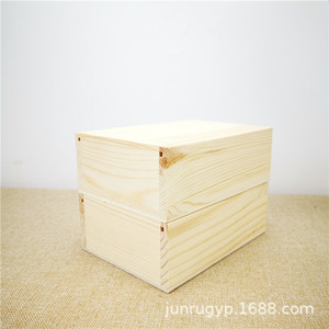 Caja de Embalaje Extraíble de Madera Maciza, Rectangular, Apilable, de Pino, para Regalos y Manualidades, Grosor Personalizable, Embalaje General - Product Image 2