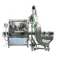 Machine de bouchage de bouteilles pour ligne de remplissage de jus et de thé avec élévateur de bouchons