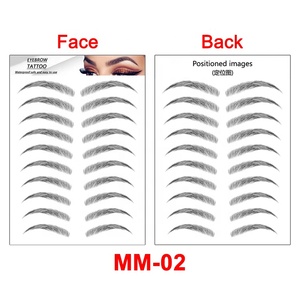 Femmes Sexy Cosmétique Sourcils Maquillage Eau Transfert Temporaire Faux <span class=keywords><strong>3D</strong></span>/ 4D/ 6D Sourcils Tatoo - Product Image 6
