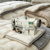 Machine à coudre textile mini à une aiguille pour la découpe et la surpiqûre des bords de couettes, coussins et oreillers, haute qualité, prix compétitif