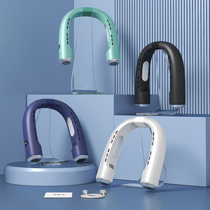 Ventilateur portable à porter autour du cou, mini ventilateur rechargeable, autonomie de 8 à 12 heures, idéal pour l'été, charge USB. - Product Image 1