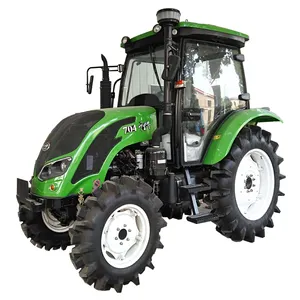 Traktor Pertanian Kecil Tiongkok Harga Rendah Chalion QLN 704 4WD Traktor Agricola 4X4,70Hp untuk Budidaya Nasi
