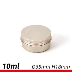 Petit pot en aluminium doré mat pour cosmétiques, crème pour les yeux, rouge à lèvres, baume à lèvres - Product Image 2