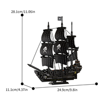 Contenedor de Envío de Plástico ABS, Bloques de Construcción de Barcos, Modelo de Barco de Colección, Barco de Transporte Rosa, Adorno de Alta Dificultad