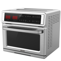 Four à air chaud en acier inoxydable, four grille-pain, cuire, griller, mijoter et plus encore, déshydrateur alimentaire, broche à rôtir, friteuse à air vapeur