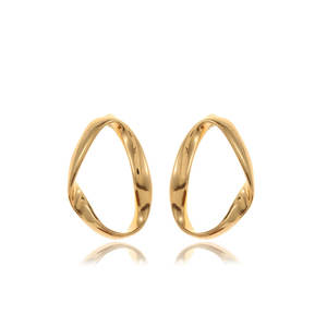 Mode quotidien de haute qualité prévention des allergies bijoux de charme en acier inoxydable métal creux étanche boucles d'oreilles - Product Image 4