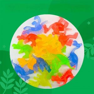 Jouets miniatures de dinosaures colorés en TPR, Gashapon sur le thème du Jurassic, Jouets anti-stress - Product Image 5