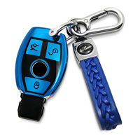 Housse et étui pour clé en TPU Mercedes Benz pour Classe E, CLS, CLK, ML, Classe C, Classe S, SLK, Classe G, GLC, GLE, GLS, Classe M, Classe R, Smart