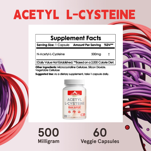 Capsules d'acétyl-L-cystéine OEM en gros - Bien-être quotidien personnalisé avec vitamines + minéraux, marque blanche, complément anti-stress/détox - Product Image 5