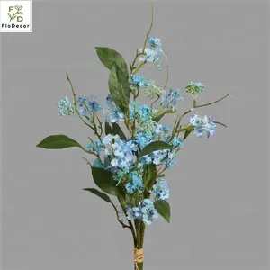 High Quality Artificial Sweet Alyssum Flower For Wedding Home Hotel Decoration Faux Realistic Flowers