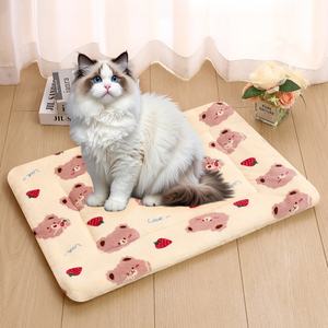 Meistverkauftes MK Luxus-Haustierbett Komfortabel PP-Baumwolle Leicht Flauschig Einfach zu Reinigen Atmungsaktiv Einfarbiges Muster Für Alle Jahreszeiten - Product Image 2