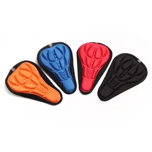 Hot Sale Bike Cushion Pad Men Women Thick Cycling Sponge Pad Seat Saddle Cover Outdoor Bike 3D Sports Pad 4 Colors