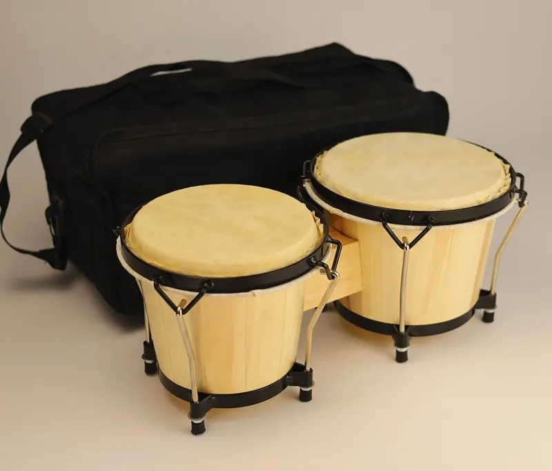Tambour Bongo de 6 pouces, 7 pouces, en peau de mouton, tambourin à percussion pour enfants