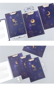 Carpeta Portapapeles A4 de PVC Ecológica con Certificación ROHS, Diseño de Cielo Estrellado de Fantasía, Material de Oficina y Papelería Escolar - Product Image 4
