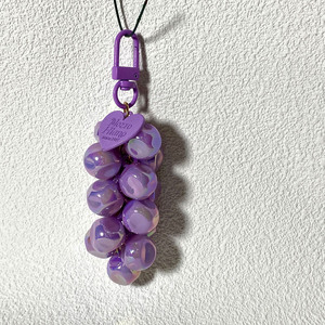 Mới Đến Sáng Tạo <span class=keywords><strong>3D</strong></span> Trái Cây Pha Lê Nho Quyến Rũ Keychain Ngọt Ngào Mô Phỏng Trái Cây Keyring Mặt Dây Chuyền Túi Quyến Rũ - Product Image 6