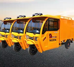2025 Hot Sale Closed Body Electric Tricycle for Car Washing <strong>2</strong> <strong>Passengers</strong> Heavy-Duty 400kg Payload 80-100km Range - Product Image 2