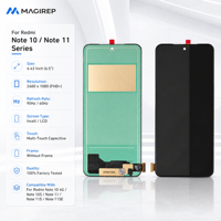 Écran d'affichage complet sans cadre pour Redmi Note 10 4G/Note 10S/Note 11 4G/Note 11S/Note 11SE (Inde) – Emballage personnalisé – Vente en gros