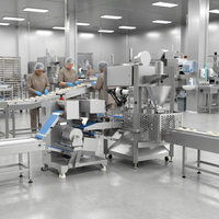 Machine à raviolis à la vapeur GQ-3-ZJ Soontrue, professionnelle, pour usine de produits surgelés, efficace, poids 20-25g, qualité d'exportation