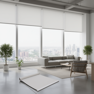 ม่านม้วนสีพื้น Erpsl ขนาด 80x180 ซม. สีขาว สำหรับใช้ในสำนักงานและที่บ้าน - Product Image 2