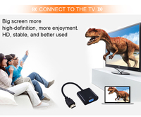 Câble HDMI vers VGA, sans audio, ne peut transmettre que des images, sans son du tout
