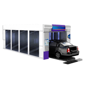 Fully Automatic Electric Tunnel <b>Car</b> <b>Wash</b> <b>Machine</b> with 9 Brushes Quick <b>Wash</b> & Drying Functions Stainless Steel 2200W - Product Image 1