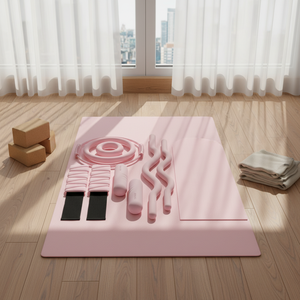 Tapete de Yoga de Alta Adherencia, Absorbente de Sudor, Extra Grueso, Ecológico, de PU, para Entrenamiento de Estabilidad y Fitness en Casa o Gimnasio - Product Image 1