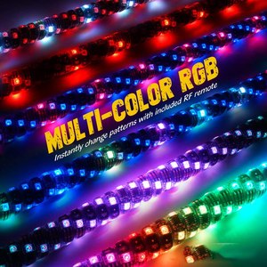 เสาธง LED แบบยืดหยุ่น ADT พร้อมรีโมทสำหรับรถออฟโรด UTV RZR ATV รถแซนด์เรล ตกแต่งรถยนต์ - Product Image 1