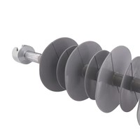 Isolateur de suspension composite polymère Oumude FXBW-36/70 35 kV, dispositif de protection contre la foudre pour la support des lignes de transmission aériennes