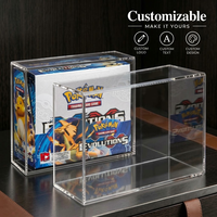 Boîte de présentation en acrylique transparente personnalisée et écologique pour booster box