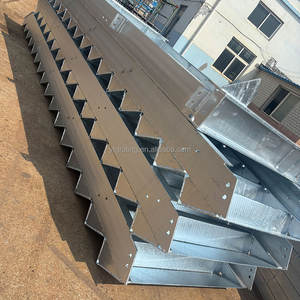 야외 직선 계단 아연 도금 강철 사다리 계단 외부 계단 디자인 화재 탈출 계단 - Product Image 4