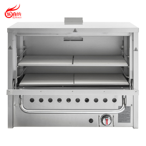 Precio de fábrica Equipo de restaurante Horno de pizza de gas comercial de acero inoxidable con <span class=keywords><strong>Firestone</strong></span> - Product Image 2