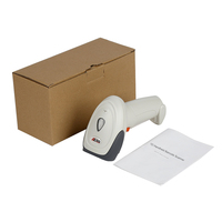 Lecteur de codes QR portable USB sans fil 2.4G Bluetooth 1D 2D, scanner de codes-barres sans fil portable pour supermarché