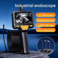 Caméra d'inspection automobile KERUI avec écran 4,3 pouces, outils de réparation, IP67, 2MP, endoscope industriel portable pour tuyaux et égouts, 2000mAh