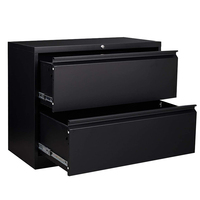 Mobilier de bureau Protection anti-basculement Rangement en acier Armoire de rangement latéral à 2 tiroirs en métal