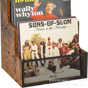 Wooden Magazine <b>Rack</b> Multi Compartment Storage Box For <b>Records</b> And Magazines Durable Solid Wood Design - Product Image 2