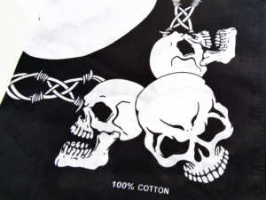 Bandanas et foulards 100% coton à motif squelette et crâne, style Hip Hop, pour hommes, usage extérieur, foulards <span class=keywords><strong>bandit</strong></span>, vente en gros directe usine - Product Image 4
