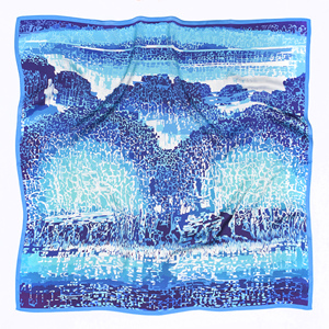 Khăn quàng đầu lụa satin in kỹ thuật số, họa tiết tùy chỉnh, logo riêng, viền khăn, khăn bandana, khăn quấn tóc sang trọng dành cho nữ - Product Image 3