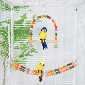 Fournitures pour oiseaux Outils pour perroquets Jouets pour oiseaux Balançoire pour perroquets Pont suspendu Anneau de suspension Échelle nuage Puzzle pour perroquets - Product Image 4