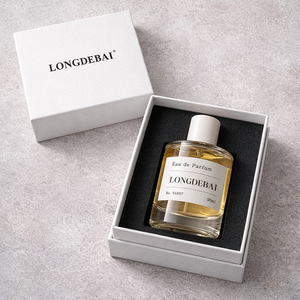 Flaconi Spray Vuoti Trasparenti Rotondi con Pompa a Crimpatura per Profumo, 50ml 100ml, in Vetro con Adesivo Personalizzato e Tappo Bianco - Vendita all'Ingrosso - Product Image 3