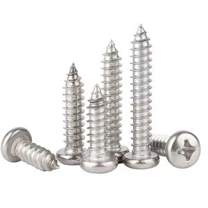 Vis autotaraudeuses à tête cylindrique Yu Sai GB845 en acier inoxydable 201, cruciformes M2 M2.5 M3 M4 M5 M6 pour construction métallique - Product Image 3