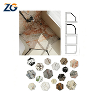 Base de douche en pierre frittée ultra-compacte sur mesure pour villa, projet ZGSTONE
