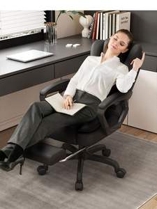 Sedia da ufficio regolabile in altezza per casa/ufficio moderna schiuma addensata per il Comfort per il gioco sonnellino lunga seduta-non stanco - Product Image 4